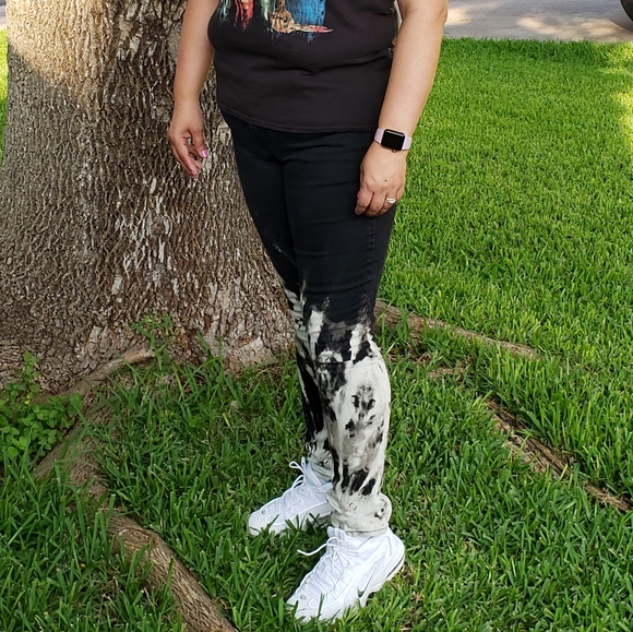 Old Navy Bleach dyed jeans size 6 - Picture 6 of 12